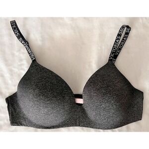 Victoria's Secret T-shirt lightly lined wireless bra in gray size‎ 38C